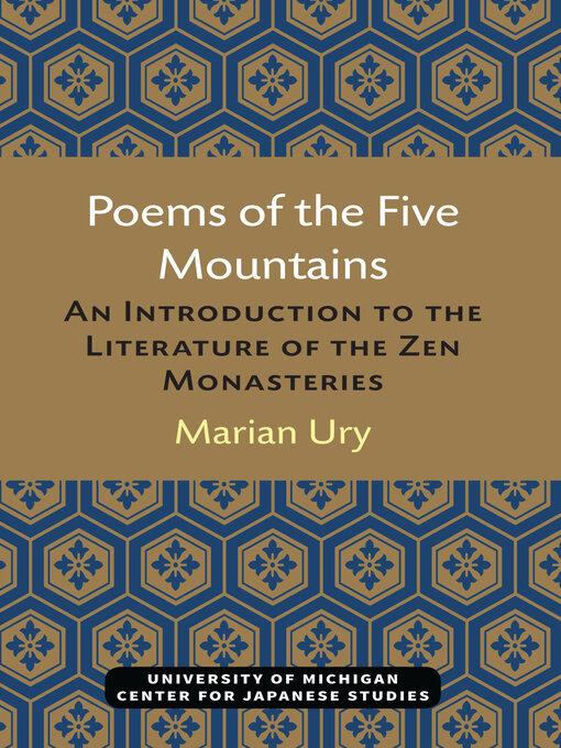 Cover image for Poems of the Five Mountains
